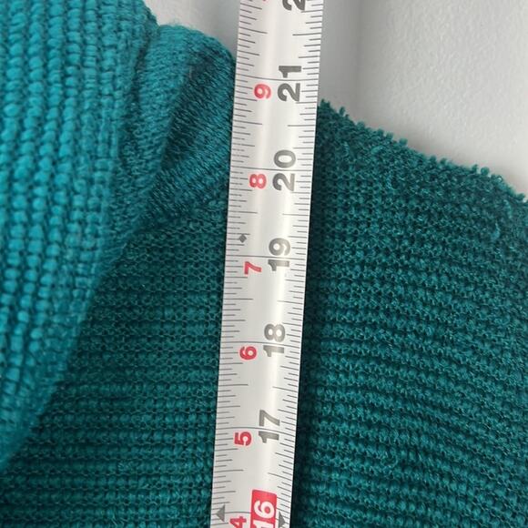 Vintage Gitano cowl neck teal sweater - Picture 6 of 8